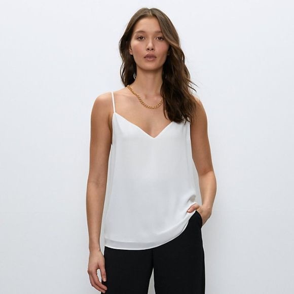 White House Black Market Tops - White House Black Market white camisole blouse